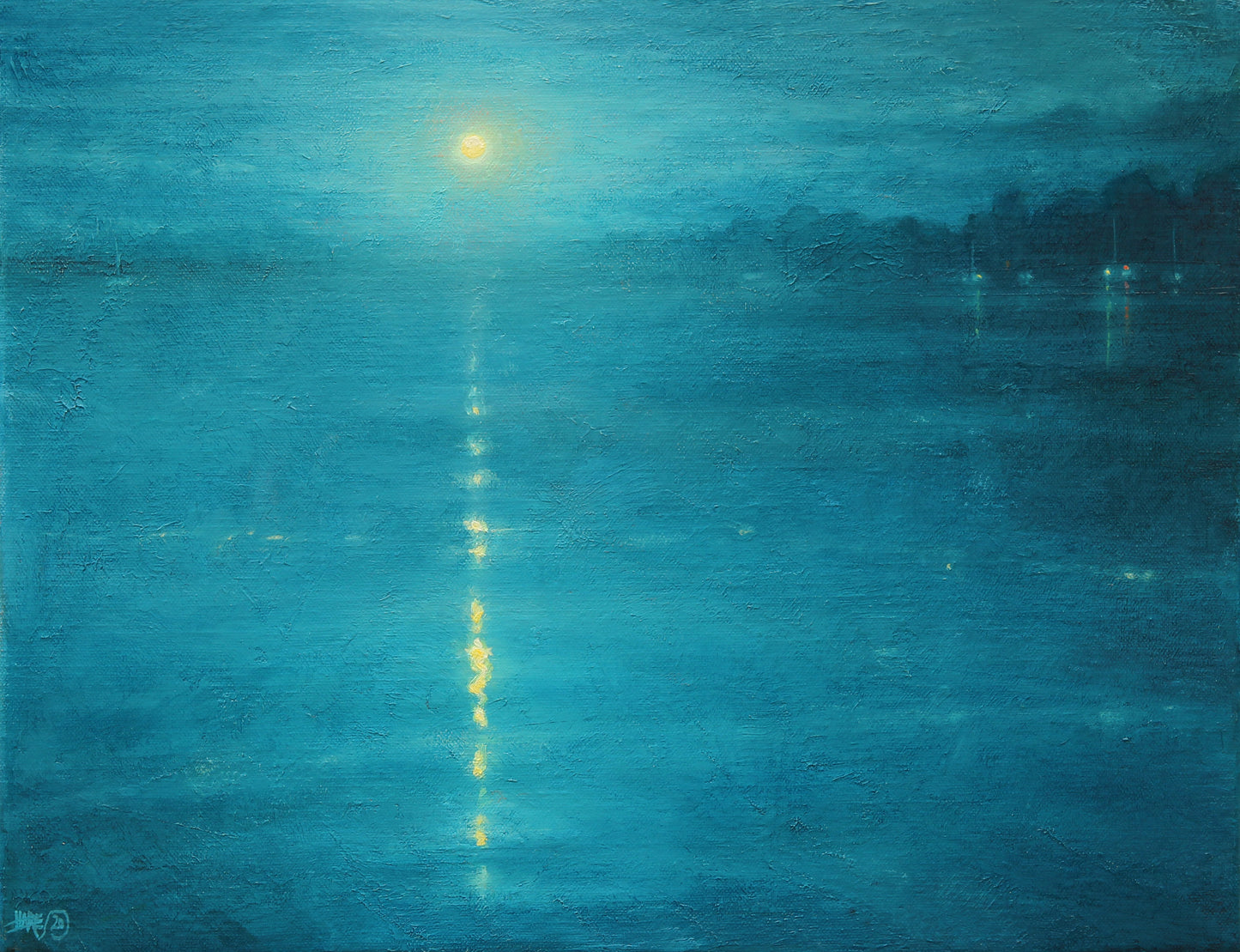 Moonrise On The Canal