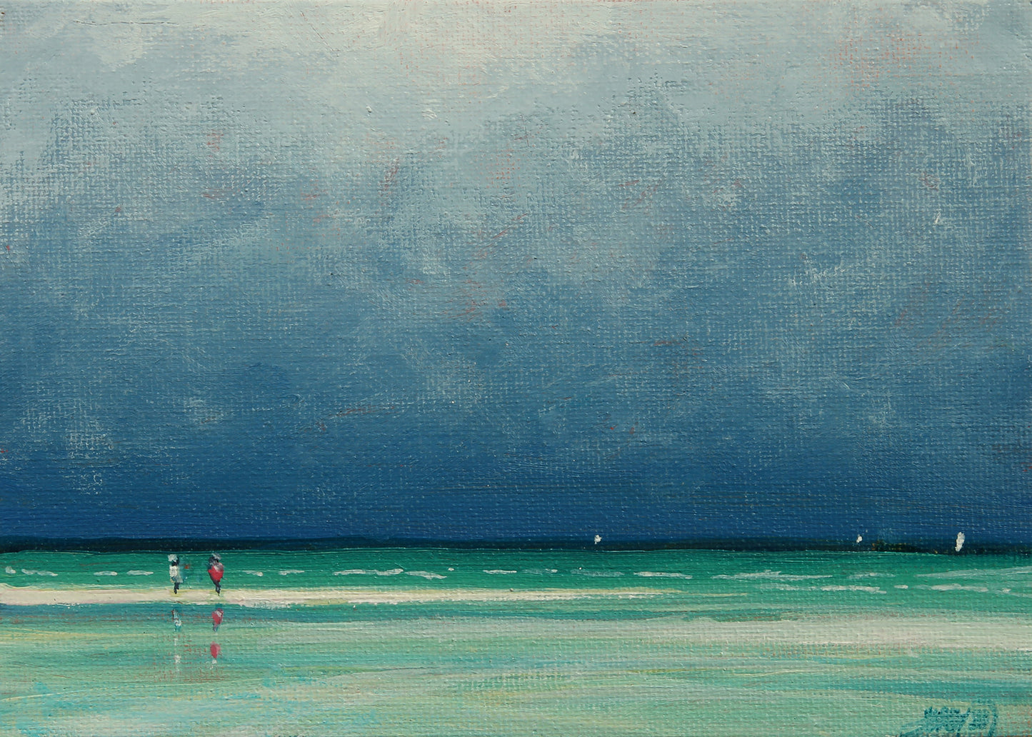 Sandbar Before A Storm.