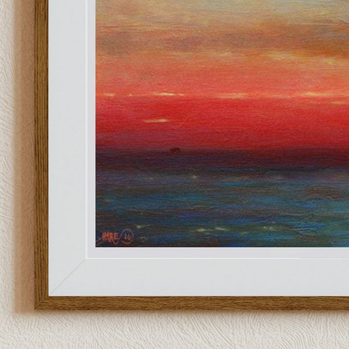 Beach Canvas Art, Seascape Painting, Bahamas Painting, Ocean Wall Art, Scenery Canvas Art Print, Sunset Art Prints, Signed by Artist, Limited Edition Art