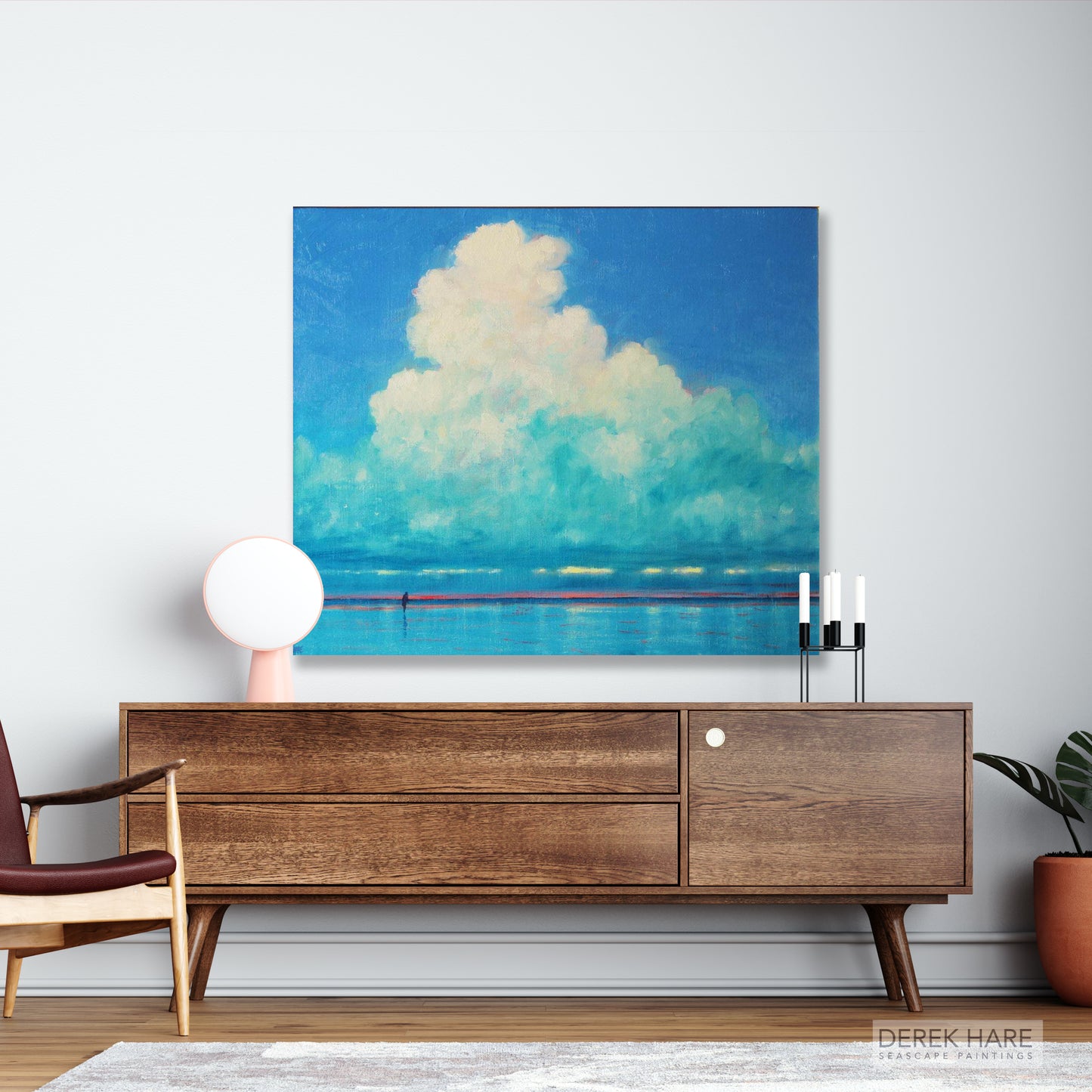 Beach Wall Art, Seascape Painting, Norfolk Coast, UK Beach Art, Coastal Art Decor, Ocean Art, Beachshore Canvas, Signed by Artist