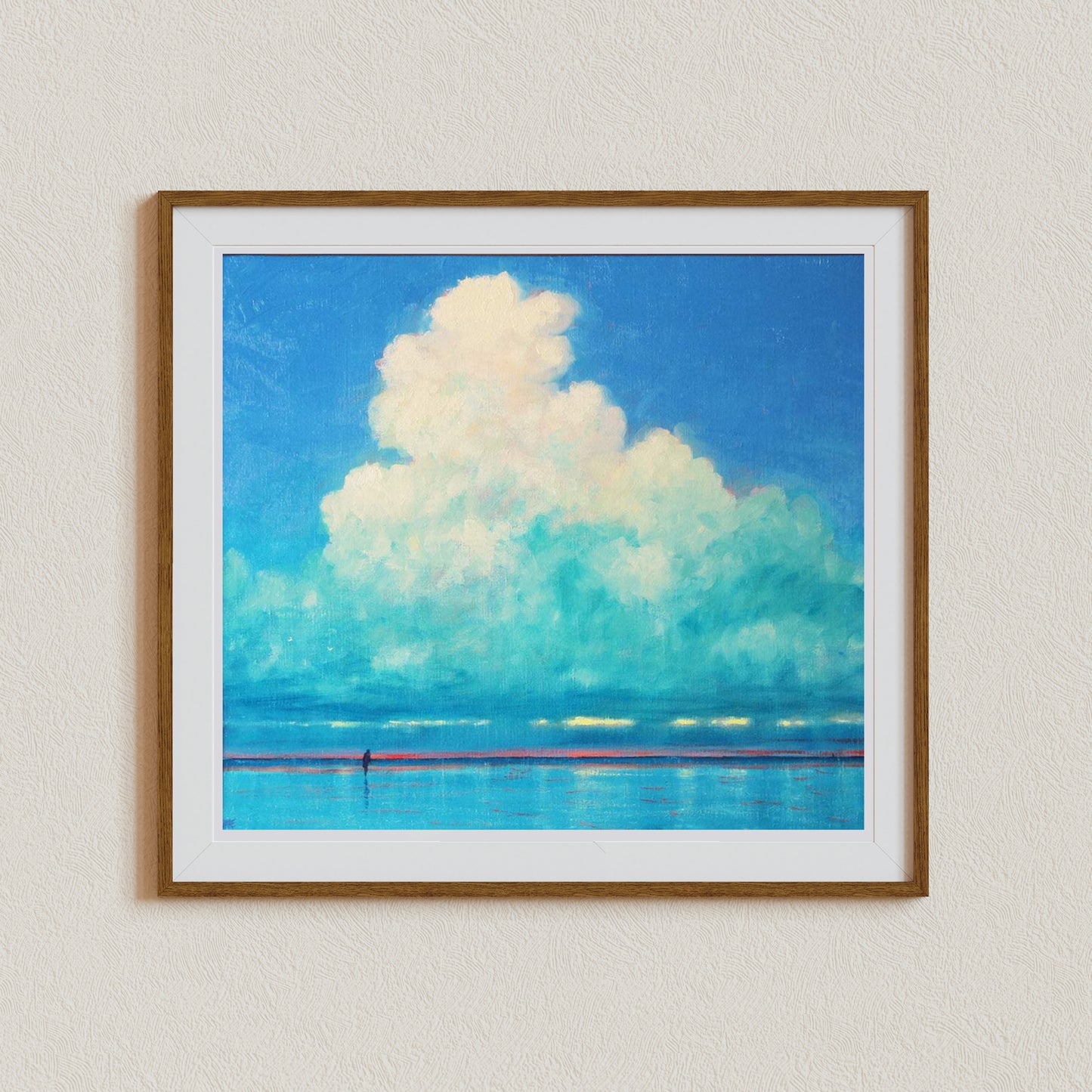 Beach Wall Art, Seascape Painting, Norfolk Coast, UK Beach Art, Coastal Art Decor, Ocean Art, Beachshore Canvas, Signed by Artist