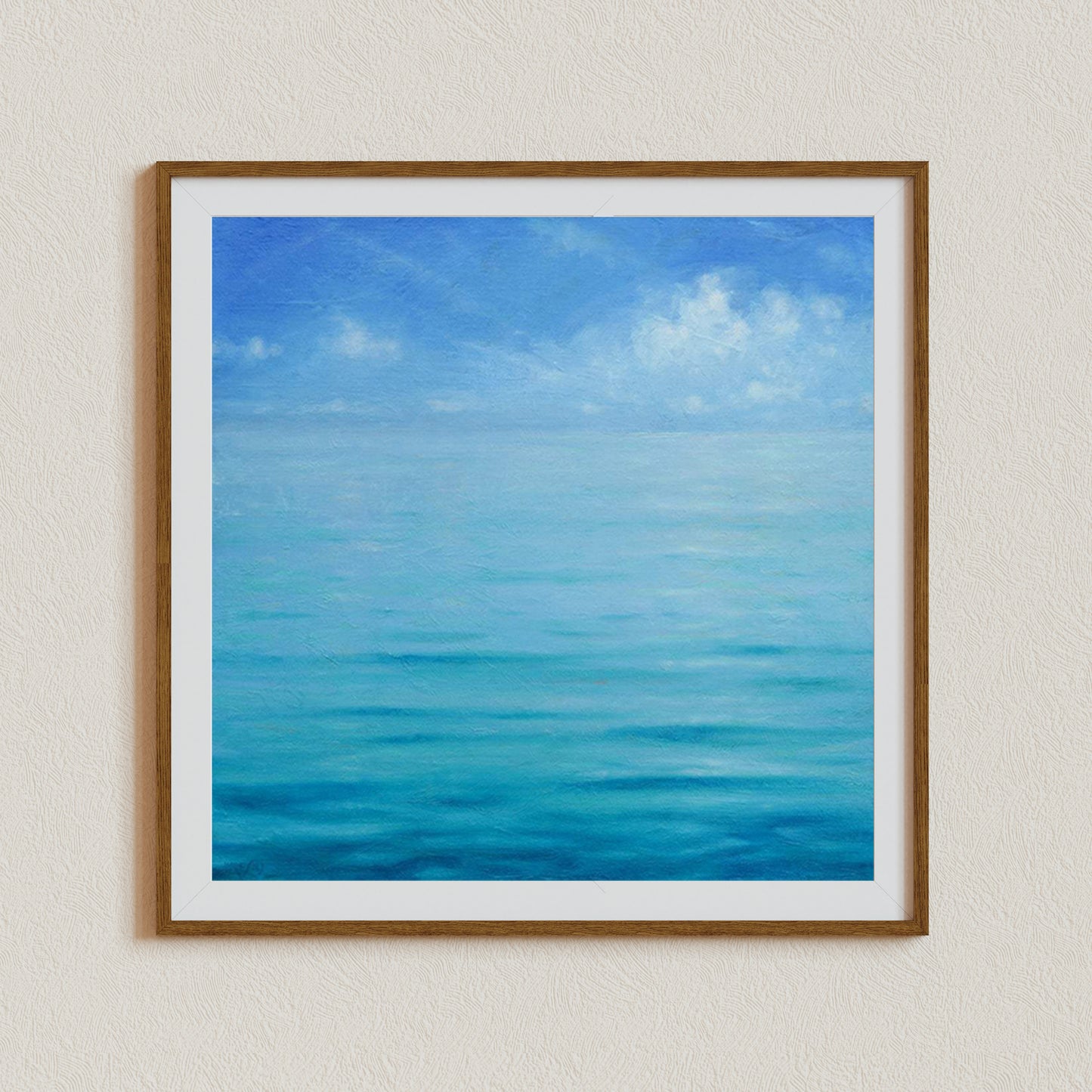 Ocean Wall Art, Sky Canvas Art, Beach Art Print, Seascape Painting, Blue Ocean Wall Art, Signed by Artist, Living Room Canvas Art, Bahamas
