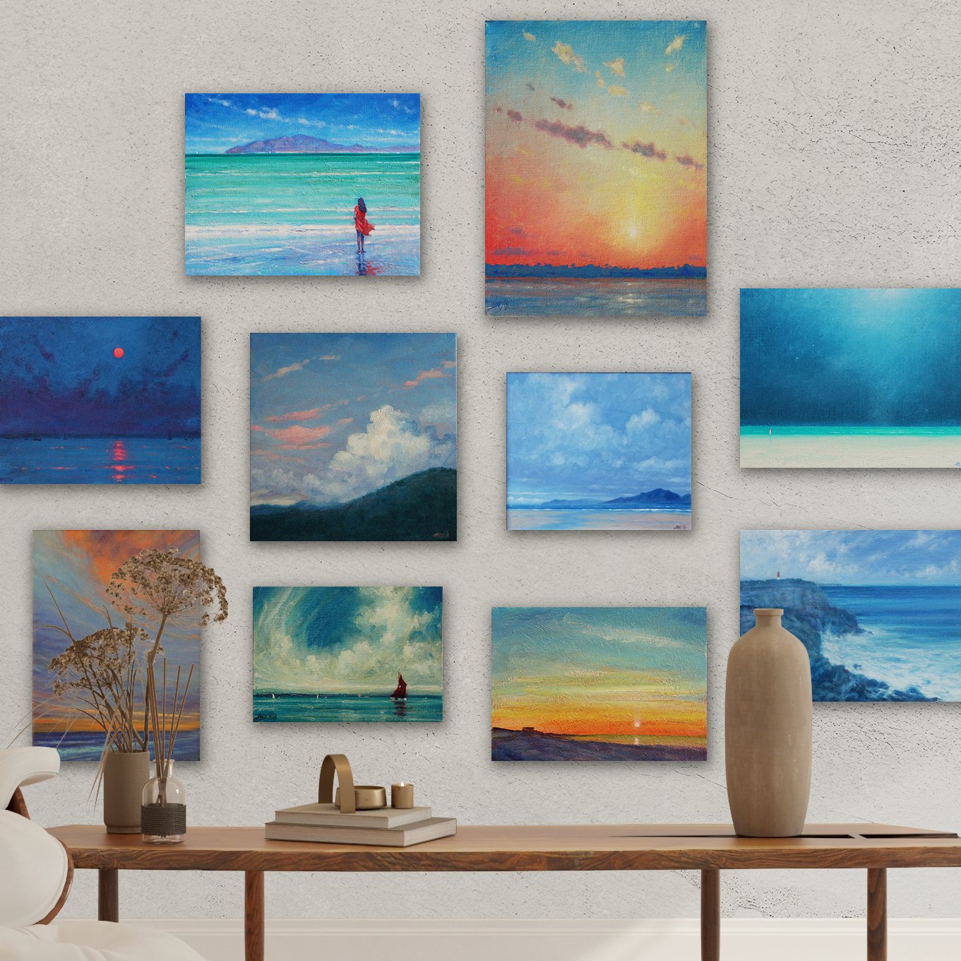 Seascape paintings by derek hare