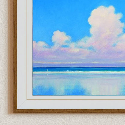 Beach wall art, blue sky canvas art, beach art print, Seychelles canvas art, Seychelles beach art, interior wall art, 