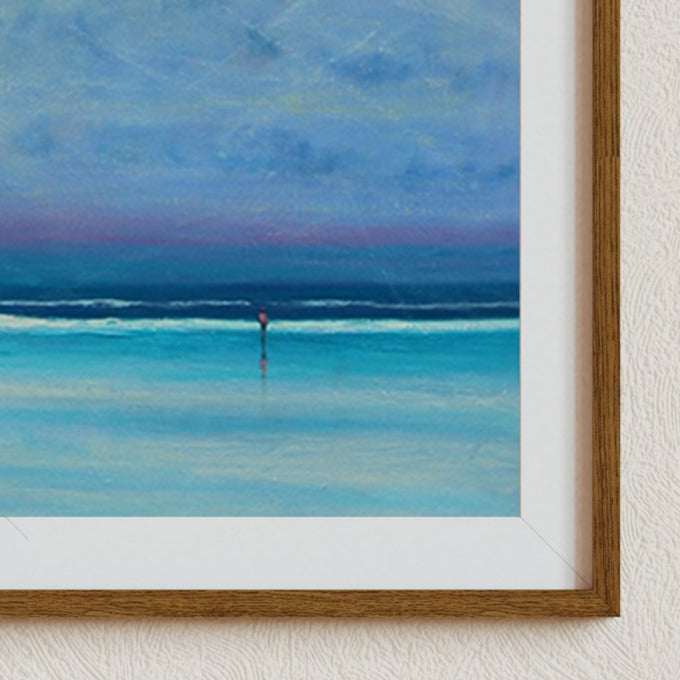 Breaking-light-seascape-painting-by-derek-hare-Beach Wall Art, Sky Canvas Art, Ocean Art Print, Seascape Painting, Blue Ocean Wall Art, Signed by Artist, Living Room Canvas Art