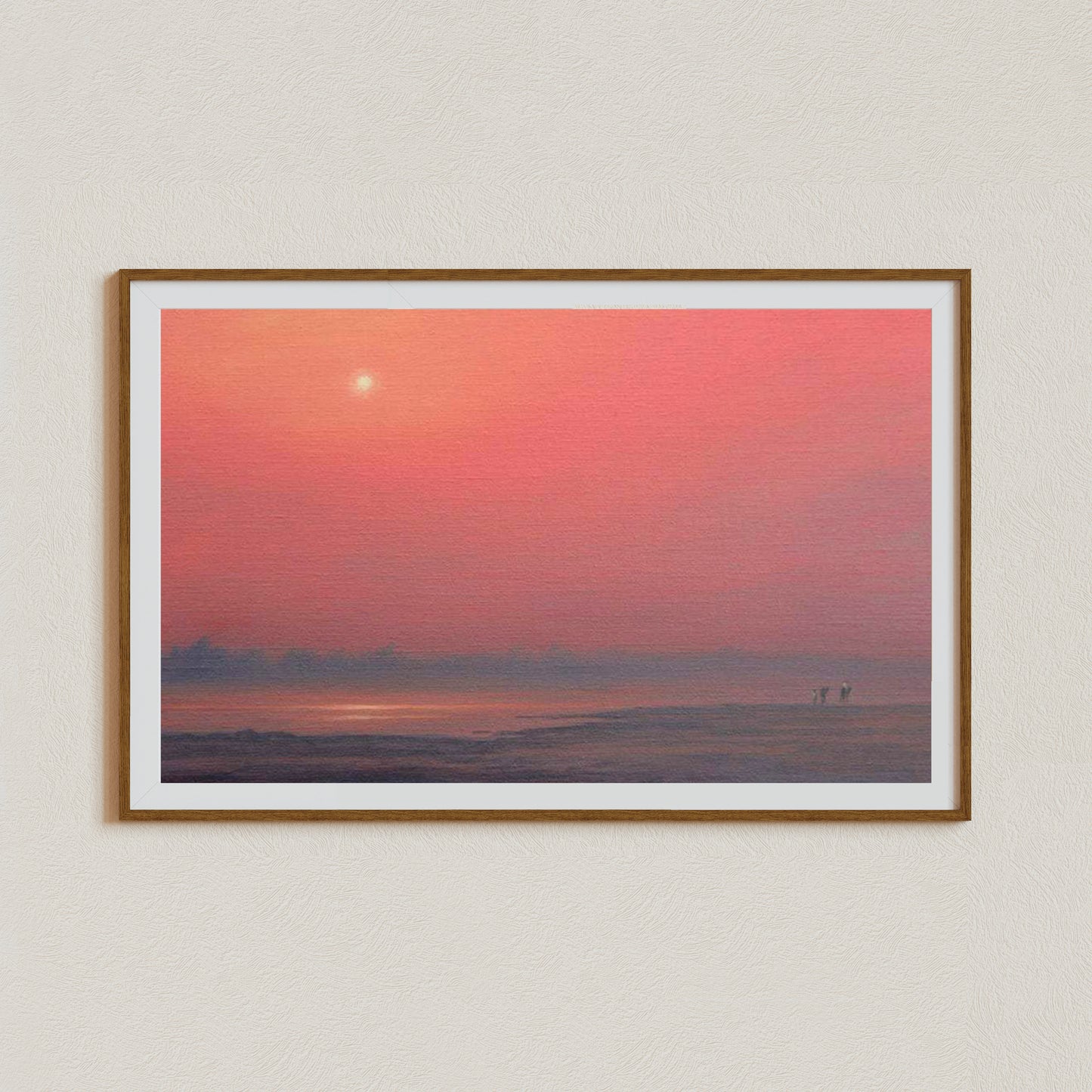 Landscape Painting, Ocean Wall Art, Sunset Wall Art, India canvas art, cityscape canvas art, India city art print, Taj Mahal wall art, 