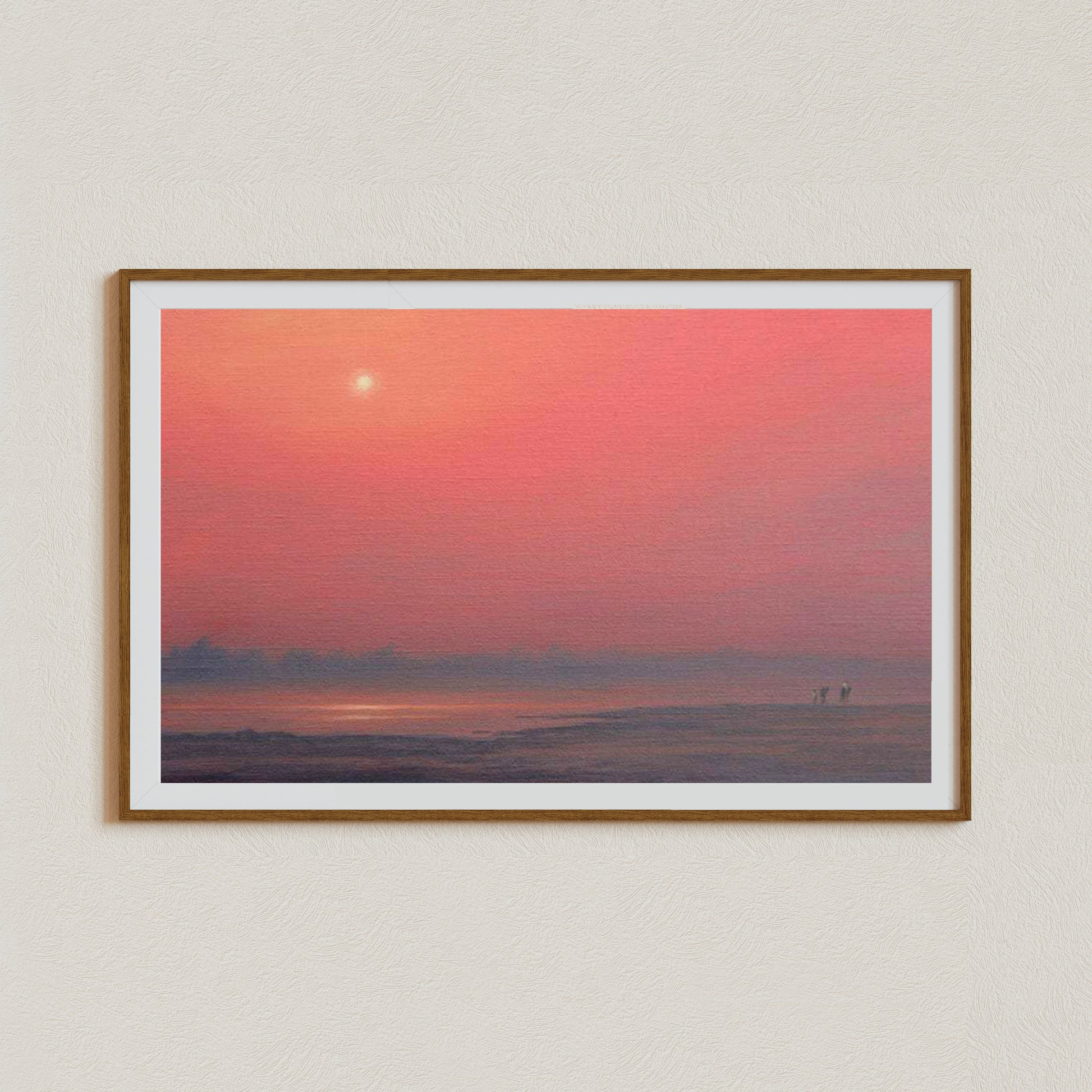 Landscape Painting, Ocean Wall Art, Sunset Wall Art, India canvas art, cityscape canvas art, India city art print, Taj Mahal wall art, 