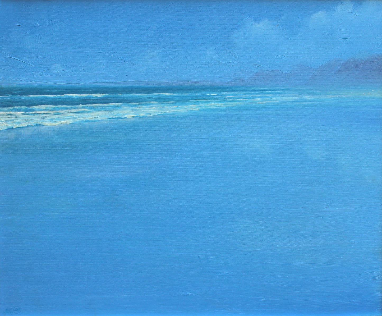 Beach Wall Art, Seascape Painting, Algarve, Portugal, Coastal Art Decor, Ocean Art, Beachshore Canvas, Signed by Artist, Beach Art Gift