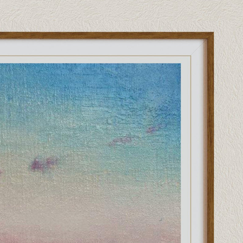 Scenery Canvas Art, Sunrise Wall Art, Seascape Painting, Ocean Painting, Living Room Art, Signed by Artist, River Thames Canvas Art