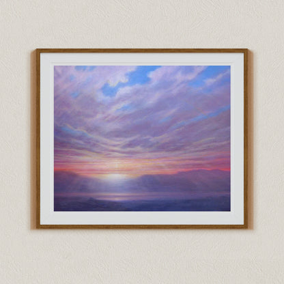 Sunrise After the Storm Painting, beach wall art, beach canvas prints, seascape paintings, seascape art, wall art, derek hare wall art, living room art, ocean art prints, bedroom art, Bedroom art, sea art print, Landscape paintings, horizon wall art, Print wall art, sunrise wall art