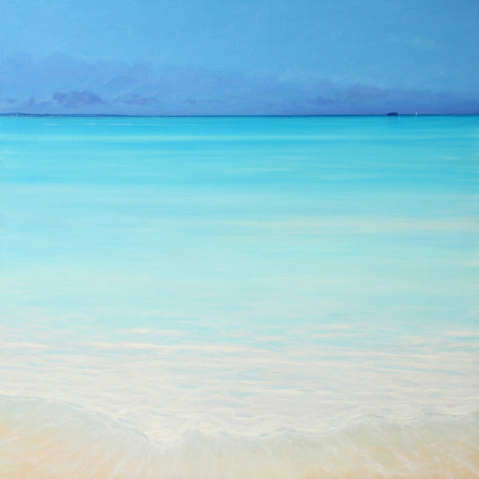 Beach Canvas Art, Seascape Painting, Bahamas Painting, Ocean Wall Art, Scenery Canvas Art Print, Sunset Art Prints, Signed by Artist, Limited Edition Art