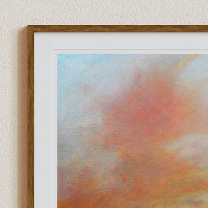 Seascape painting, Coastal art print, Seascape Canvas Art, Ocean Wall Art, UK Seascape Painting, Westminister Bridge, Sunset Art Prints, Signed by Artist, Limited Edition Art