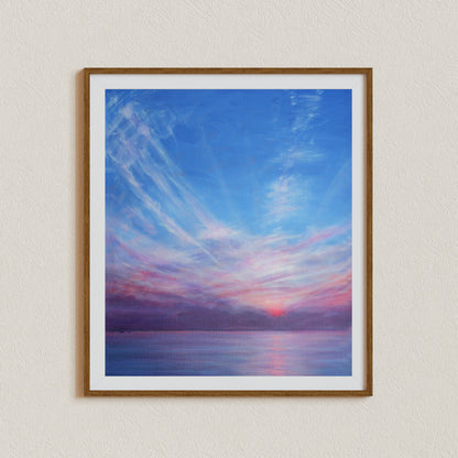 Beach Canvas Art, Seascape Painting, Bahamas Painting, Ocean Wall Art, Scenery Canvas Art Print, Sunset Art Prints, Signed by Artist, Limited Edition Art