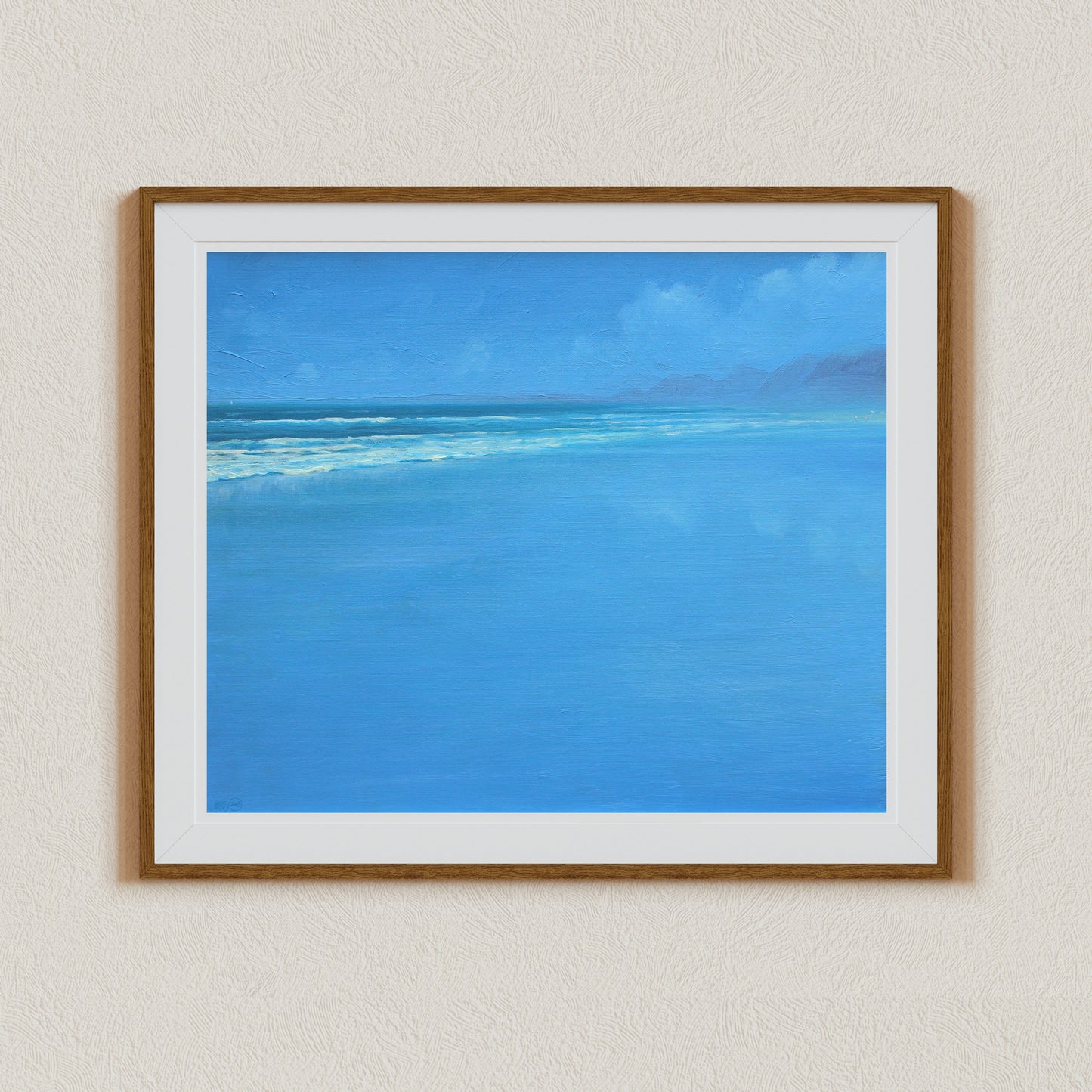 Beach Wall Art, Seascape Painting, Algarve, Portugal, Coastal Art Decor, Ocean Art, Beachshore Canvas, Signed by Artist, Beach Art Gift