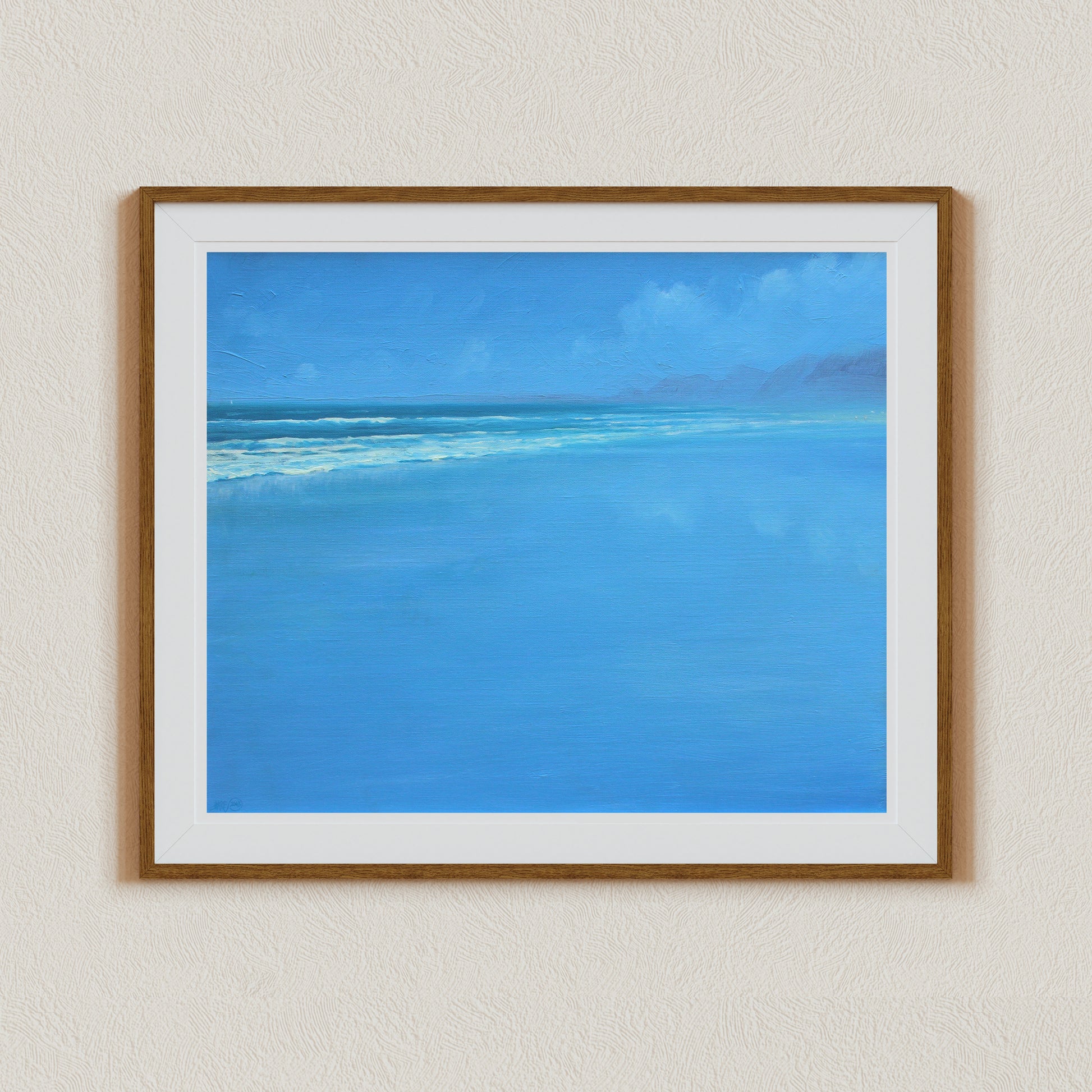 Beach Wall Art, Seascape Painting, Algarve, Portugal, Coastal Art Decor, Ocean Art, Beachshore Canvas, Signed by Artist, Beach Art Gift