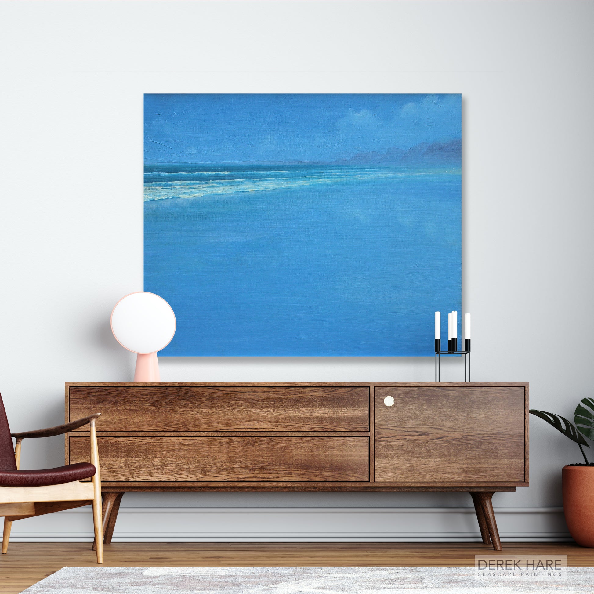 Beach Wall Art, Seascape Painting, Algarve, Portugal, Coastal Art Decor, Ocean Art, Beachshore Canvas, Signed by Artist, Beach Art Gift