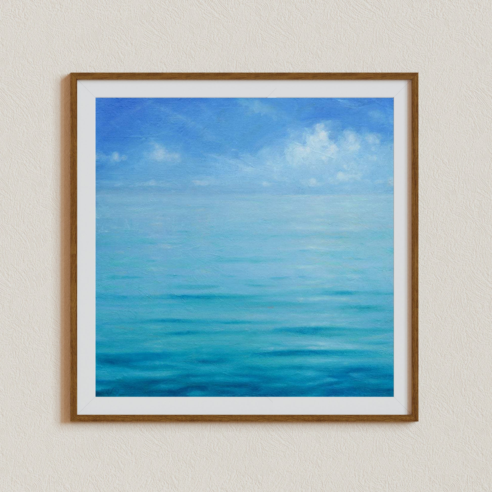 Ocean Wall Art, Sky Canvas Art, Beach Art Print, Seascape Painting, Blue Ocean Wall Art, Signed by Artist, Living Room Canvas Art, Bahamas