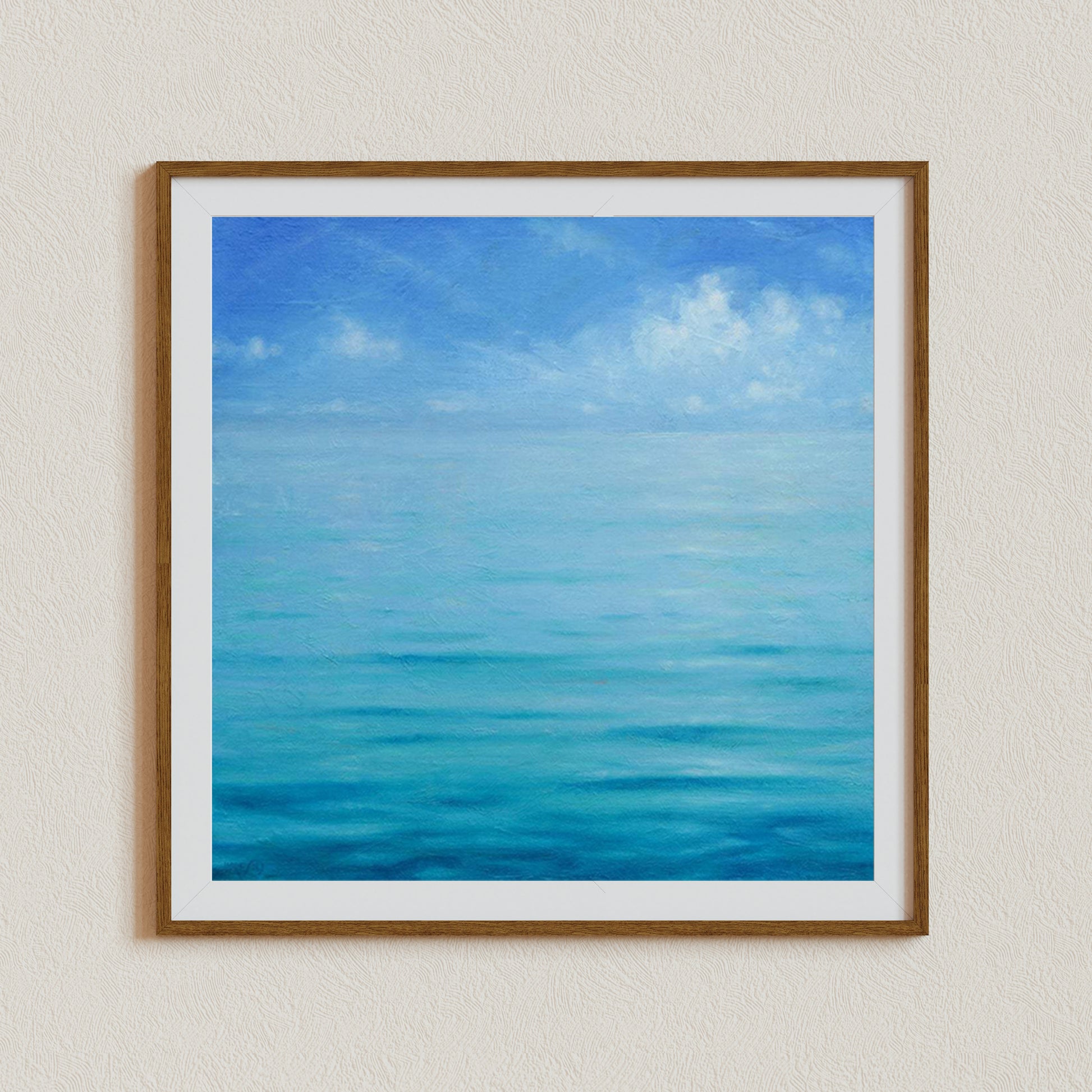 Ocean Wall Art, Sky Canvas Art, Beach Art Print, Seascape Painting, Blue Ocean Wall Art, Signed by Artist, Living Room Canvas Art, Bahamas