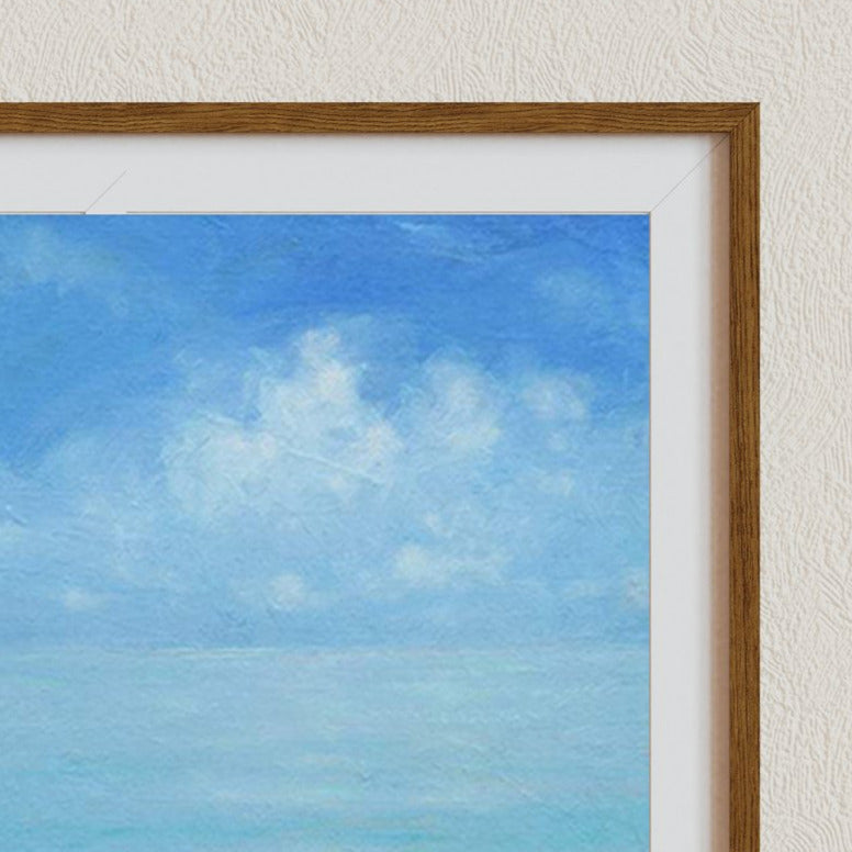 Ocean Wall Art, Sky Canvas Art, Beach Art Print, Seascape Painting, Blue Ocean Wall Art, Signed by Artist, Living Room Canvas Art, Bahamas