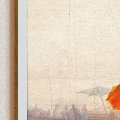 Sunrise Wall Art, Scenery Canvas Art, India Wall Art, Ocean Art, Seascape Painting, Living Room Art, Signed by Artist, Sunrise Art Prints, Landscape paintings