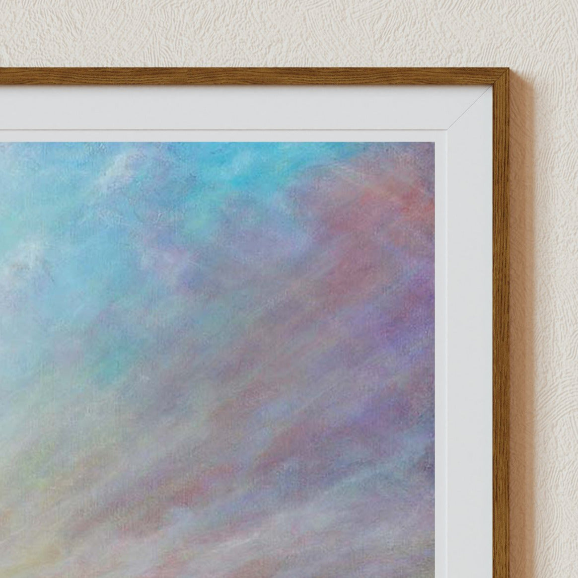 Seascape painting, Coastal art print, Seascape Canvas Art, Ocean Wall Art, UK Seascape Painting, harbour of Bosham, , Sunset Art Prints, Signed by Artist, Limited Edition Art - close up 