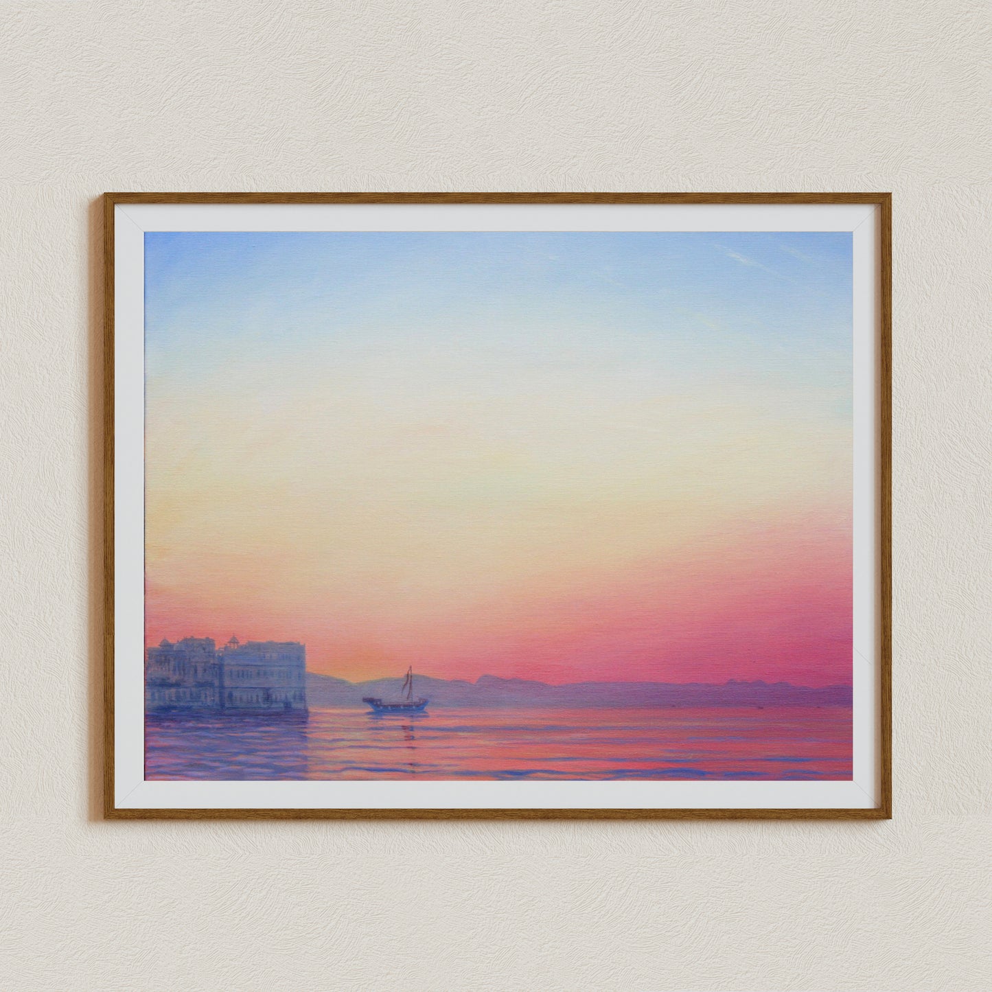 Coastal Wall Art, India Beach Art, Beach Painting, Ocean Wall Art, Tropical Beach art, Signed by Artist, Blue Sky Beach Canvas Art