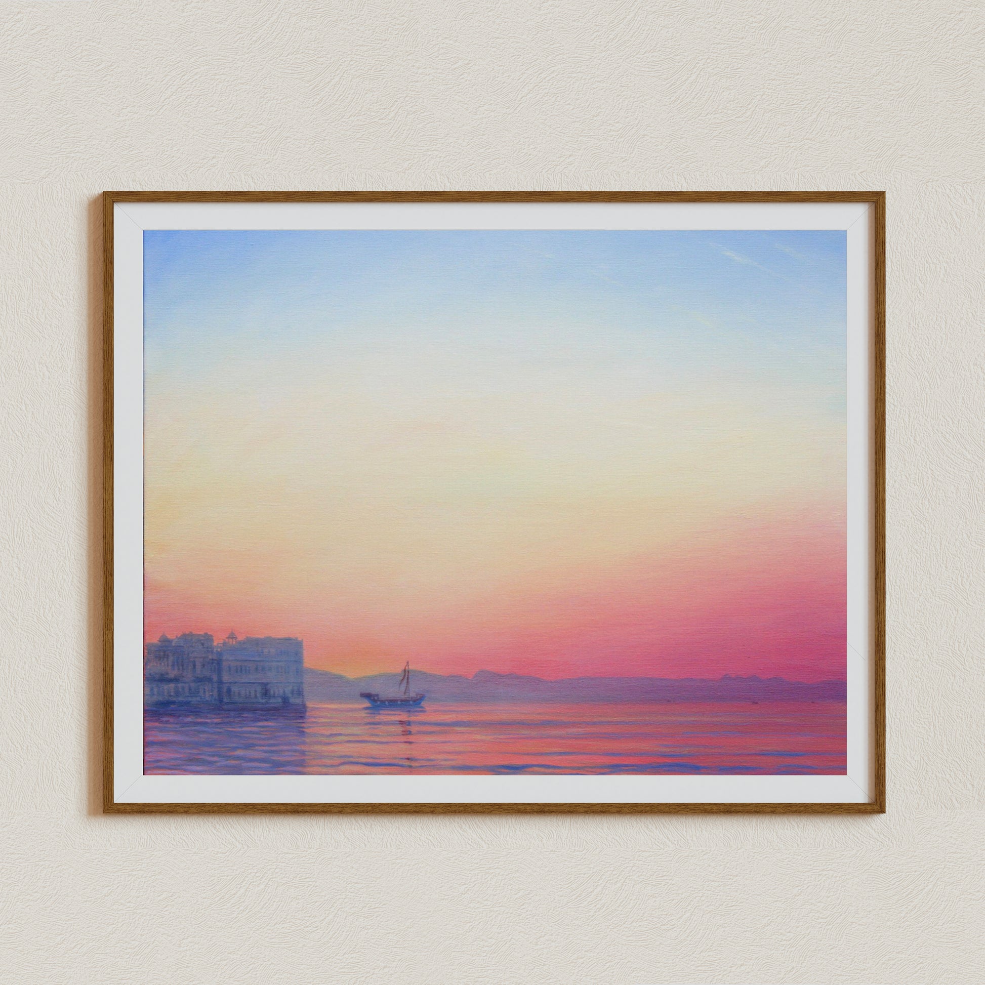 Coastal Wall Art, India Beach Art, Beach Painting, Ocean Wall Art, Tropical Beach art, Signed by Artist, Blue Sky Beach Canvas Art