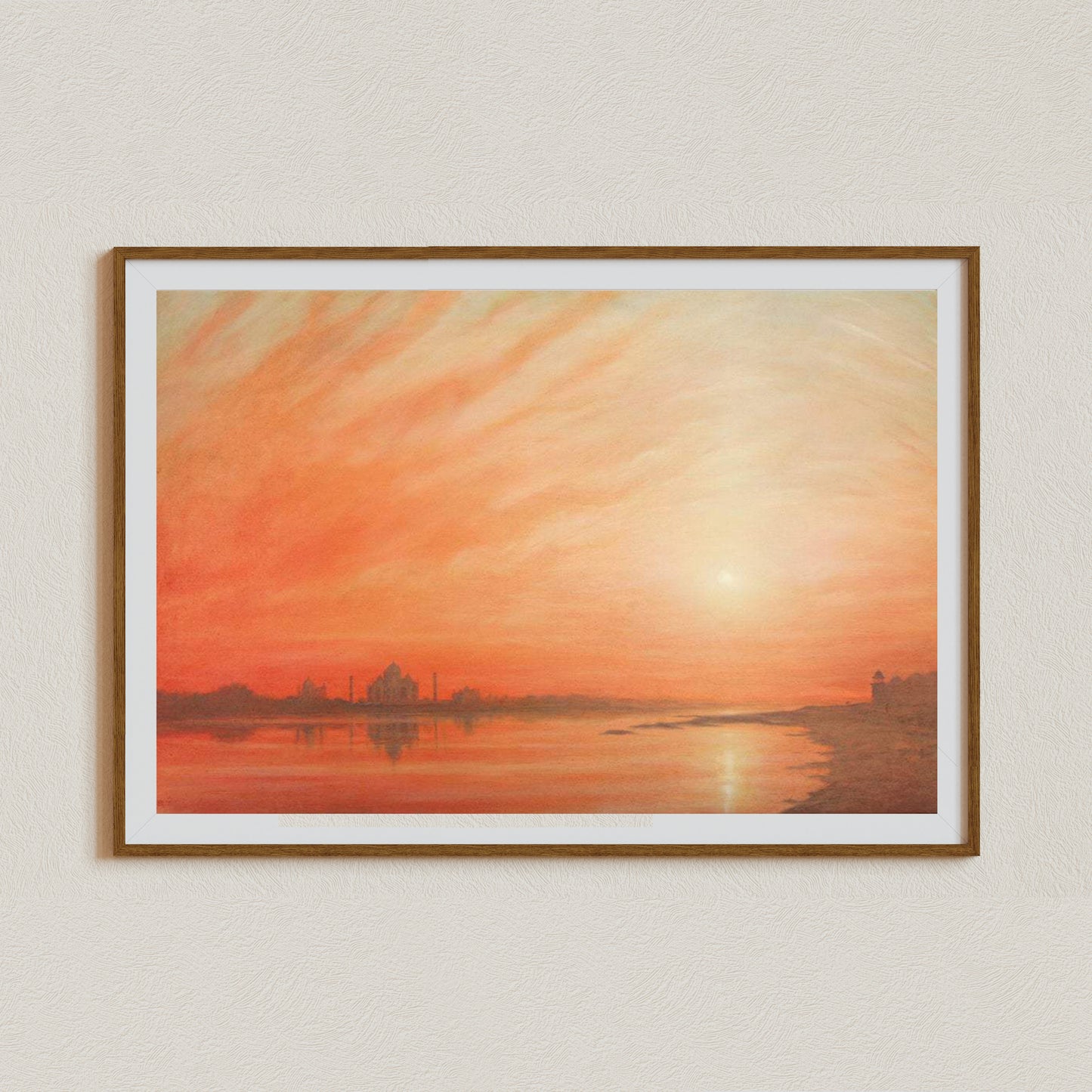 Taj Mahal At Sunset